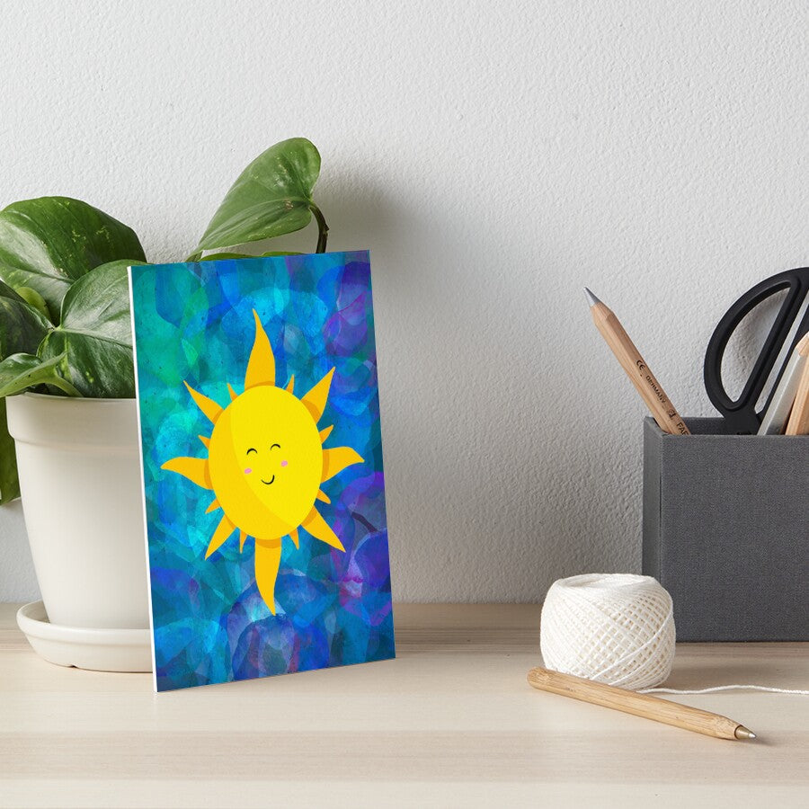 Happy Sun Art Print — Instant Download