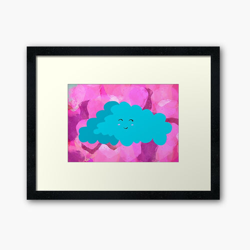 Happy Cloud Art Print — Instant Download