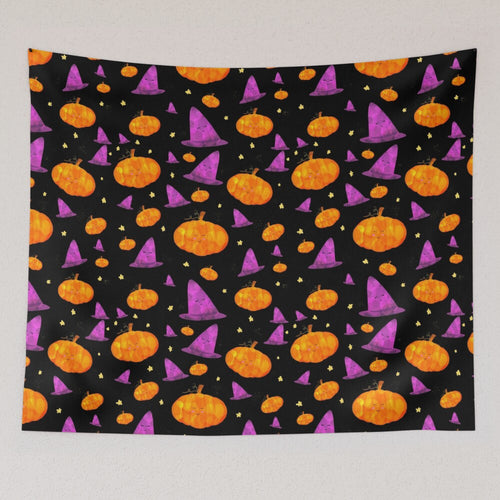 Halloween Pumpkin & Witch pattern — Instant download