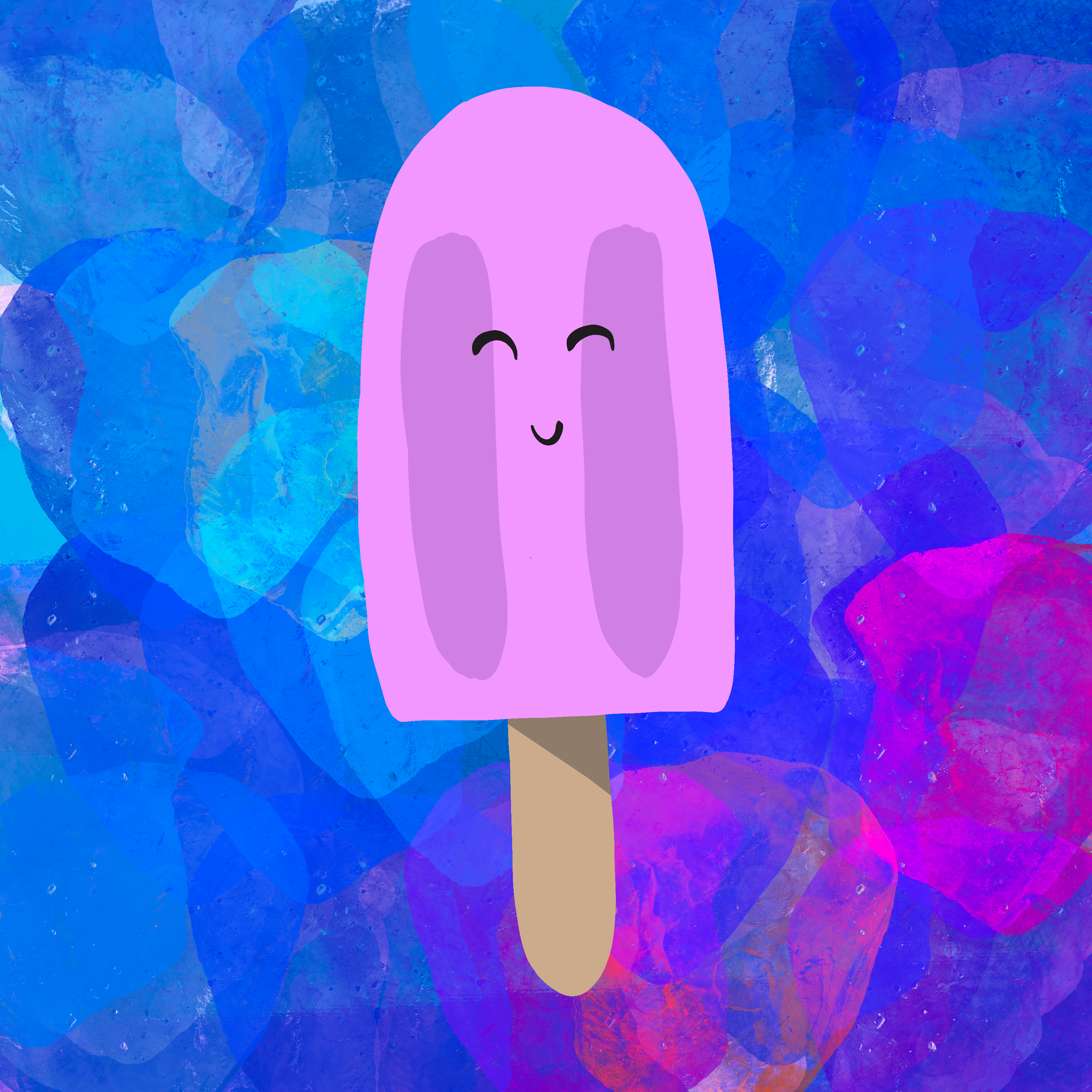 Happy Ice-cream Art Print — Instant Download