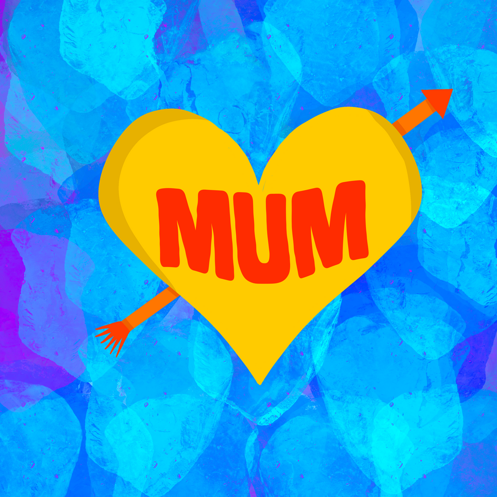 ‘Love Mum’ Heart Art Print — Instant Download